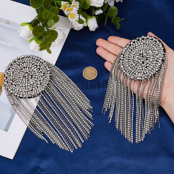 2 Stück Filz-Strass-Epauletten&nbsp;AJEW-FH0006-70