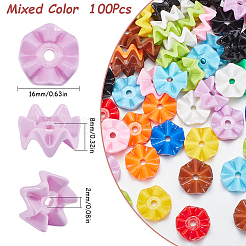 100 Stück undurchsichtige Acrylperlen&nbsp;MACR-SC0001-63