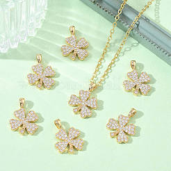 Pendentifs en laiton Shegrace avec zircon cubique transparent&nbsp;XGRQ3K444-564G