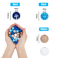 Kit de recherche de fabrication de bijoux sur le thème de l'océan&nbsp;DIY-FH0005-29