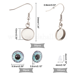 Kit para hacer pendientes colgantes de ojo de gragón (DIY)&nbsp;DIY-DC0001-69