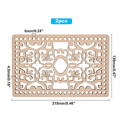 Fonds de panier en bois&nbsp;DIY-WH0166-59A