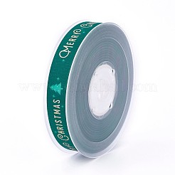 Ruban polyester grosgrain pour Noël&nbsp;SRIB-P013-A01