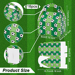 16 scatola di caramelle in carta kraft con motivo a pallone da calcio&nbsp;CON-OC0001-65B