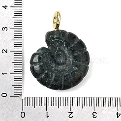Ciondoli intagliati in agata muschiata naturale&nbsp;G-C282-01H