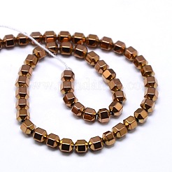 Chapelets de perles en hématite synthétique sans magnétiques&nbsp;G-I095-02