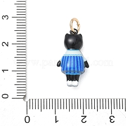 Ottone con pendenti smaltati&nbsp;KK-CBAF749-04B