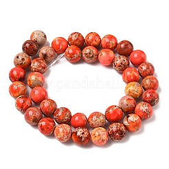 Brins de perles de jaspe impériales naturelles teints&nbsp;GG-NH0018-A01-10mm