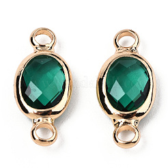 70 Stück 7 Farben k9 Glasverbinder Charms&nbsp;GLAA-N038-24