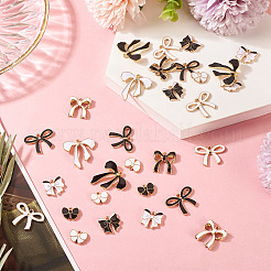 40pcs 10 styles de pendentifs en émail en alliage&nbsp;ENAM-TA0009-03