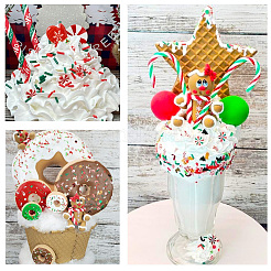 Weihnachten themed 1 set diy epoxy harz material füllung&nbsp;DIY-SC0027-30A