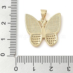 Messing micro pave klare zirkonia anhänger&nbsp;KK-I712-53A-G