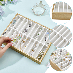 20 Organizer-Aufbewahrungstablett aus PU-Leder mit 24x18x4 Fächern&nbsp;BDIS-WH0008-19A