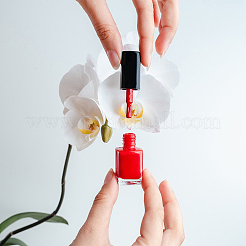 10 flacon vide de vernis à ongles en verre transparent&nbsp;MRMJ-GL0001-14