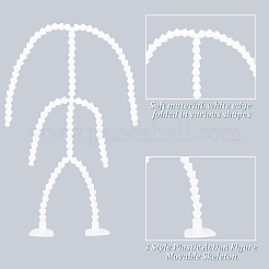 3 Stück 3 Stile Kunststoff-Actionfigur bewegliches Skelett&nbsp;DIY-GO0001-06