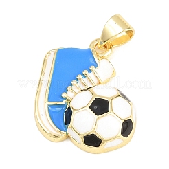 Anhänger aus Messing mit Sportmotiven und Emaille&nbsp;KK-A297-07C-G