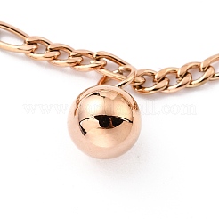 Braccialetti con ciondoli in acciaio inossidabile 304&nbsp;STAS-B021-18RG