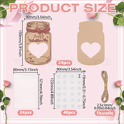 Valentinskarte aus Papier&nbsp;DIY-WH0504-901