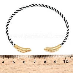 Fabrication de bracelets en fil d'acier tressé&nbsp;KK-CBA6056-02B-G