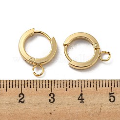201 accesorios para pendientes de aro huggie de acero inoxidable&nbsp;STAS-A167-01J-G