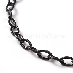 Personalisierte abs kunststoff kabelkette halsketten&nbsp;NJEW-JN03220-09