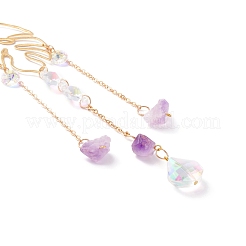 Campanillas de viento de aurora de cristal colgantes&nbsp;HJEW-Z003-01