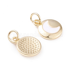 Messing Emaille Anhänger / charms&nbsp;KK-F814-18G
