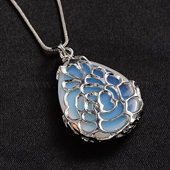 Pendentifs opalite&nbsp;NJEW-JN01332-01