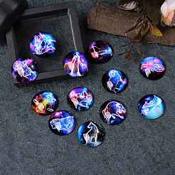 5 set di cabochon in vetro di 5 stili&nbsp;sgGGLA-SZ0001-20