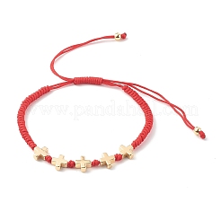 Ensembles de bracelets de perles tressées en nylon réglable unisexe&nbsp;BJEW-JB06330