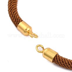 Fabricaciones de pulseras con cordones de nailon aptas para dijes de conectores.&nbsp;AJEW-P116-02G-32