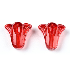 Lackiert transparent Glasperlen&nbsp;GLAA-D006-20D