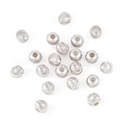 925 gewellte runde Distanzperlen aus Sterlingsilber&nbsp;STER-TA0001-33A