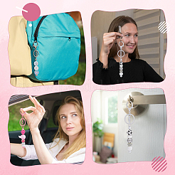 42 Stück 21-Farben-Legierung Bar Perlen Schlüsselanhänger für Schmuck machen DIY Handwerk&nbsp;DIY-WA0001-14