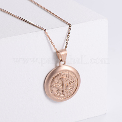 Colliers avec pendentif pigeon de la paix en acier inoxydable de style européen pour femmes&nbsp;GC1833