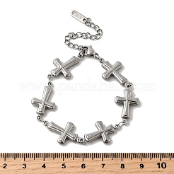 Bracelets à maillons en acier inoxydable 304 pour femmes&nbsp;LS-BJEW-Q041-01B-P