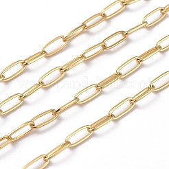 3.28 pieds de chaînes de trombones en laiton soudé&nbsp;X-CHC-G005-06G