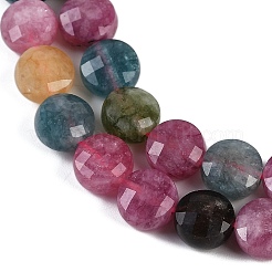 Natürliche weiße Jade Nachahmung Turmalin Perlen Stränge&nbsp;G-H062-B01-03
