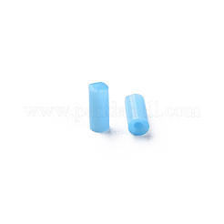 Perles de verre bugle couleurs opaques&nbsp;SEED-N005-001-B05