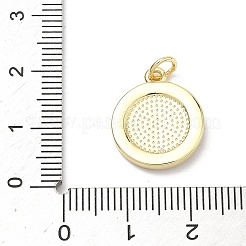 Colgante micropavé cubic zirconia de latón&nbsp;KK-P345-59A-G