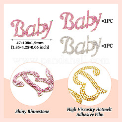 2 stücke 2 farben hotfix strass&nbsp;DIY-TA0010-59