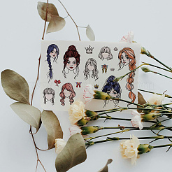 Individuelle Klarsichtstempel aus PVC-Kunststoff mit Sommermotiv&nbsp;DIY-WH0631-0469