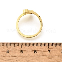 Manschettenringe aus Messing für Damen&nbsp;RJEW-U044-G