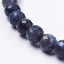 Argento naturale perline foglia diaspro fili&nbsp;G-K181-8mm-O03