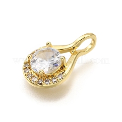 Colgante micropavé cubic zirconia de latón&nbsp;KK-K401-20G-01