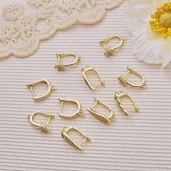 3 par de pendientes de aro de latón de 3 estilos&nbsp;KK-SZ0003-80