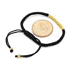 Bracelets en perles tressées en cordon polyester pour femmes&nbsp;BJEW-L698-01G-10