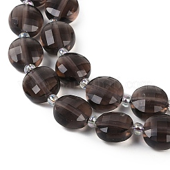 Natürliche Eis Obsidian Perlen Stränge&nbsp;G-B094-A08-01