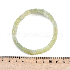 Natürliche neue Jade Perlen Stretch-Armbänder für Frauen Männer&nbsp;BJEW-M049-08A