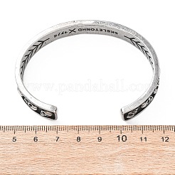 Braccialetti a polsino in acciaio inossidabile chirurgico 316&nbsp;BJEW-C142-01D-AS